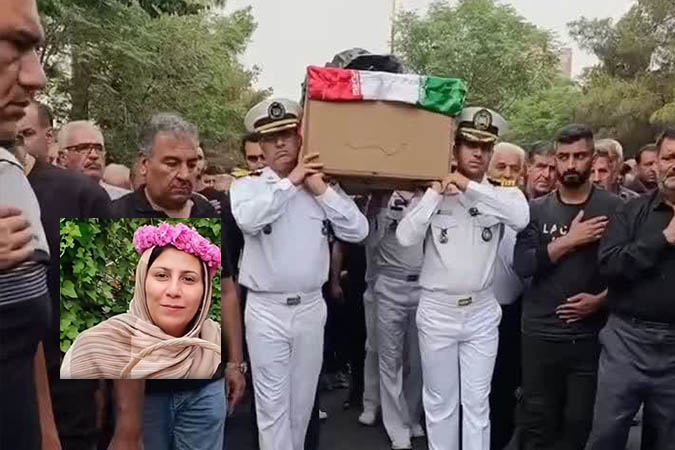 کاشان در سوگ وداع با بانو حاتمی نژاد از جان‌باختگان حادثه بندرعباس