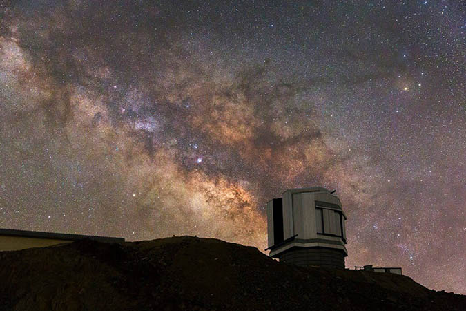 ثبت تصویر خارق العاده از آسمان شب در کامو و در نزدیکی رصدخانه ملی ایران
