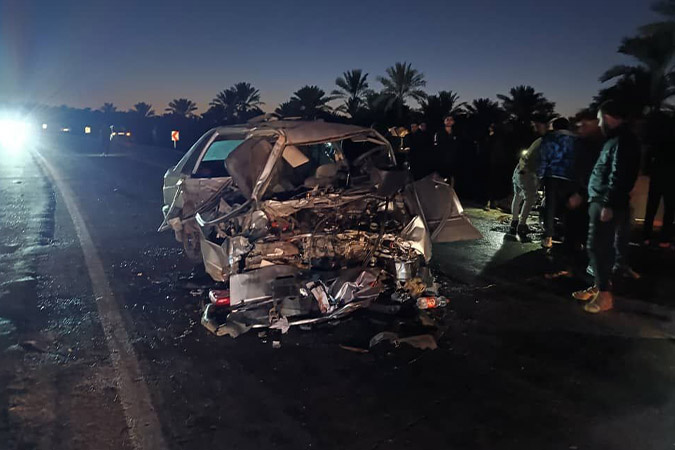 2 فوتی و یک مصدوم در تصادف امشب در جاده برزک کاشان